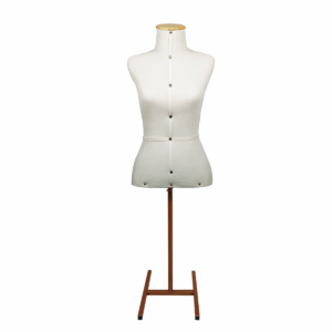 busto de costura branco de lado